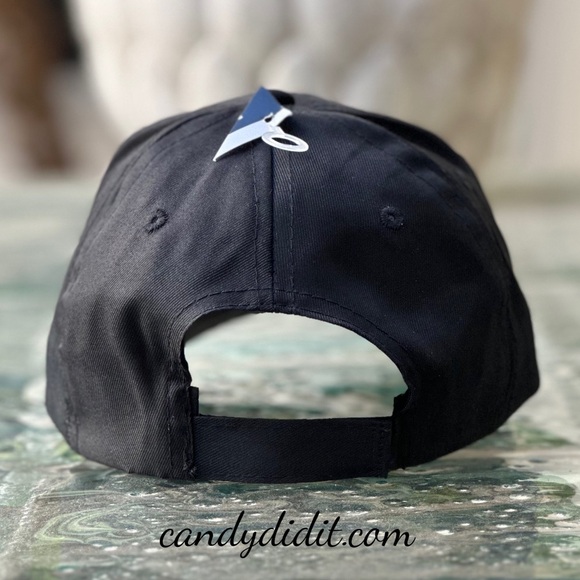 NWT Candy Did It! Handmade Black Audi Bling Logo Black Ball Cap - Picture 11 of 11